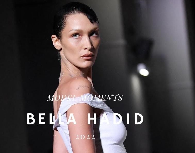 Bella Hadid podczas jazdy konnej, prezentująca swoją pasję do jeździectwa.